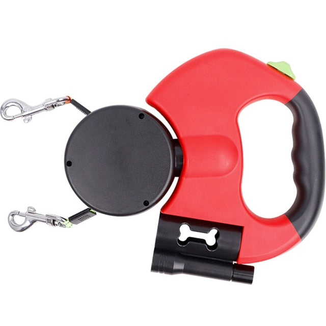 Automatic Dual Retractable Dog Leash